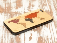 Чехол для iPhone 5/5S Carved World Map Inlay