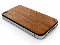 Чехол для iPhone 4/4s Панель из натурального дерева Carved Махагон